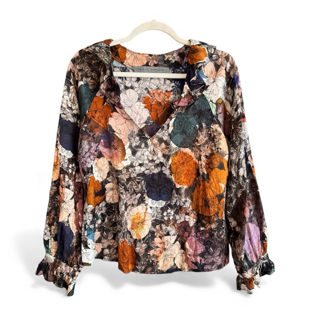 Raquel Allegra Multicolor Floral Blouse